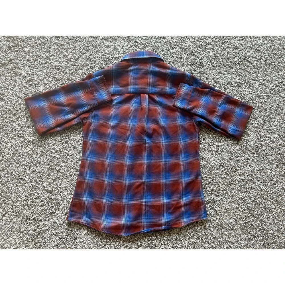 Dixxon Men's Medium Pearl Snap Kaihalulu Bay Long Sleeve Button Down Flannel